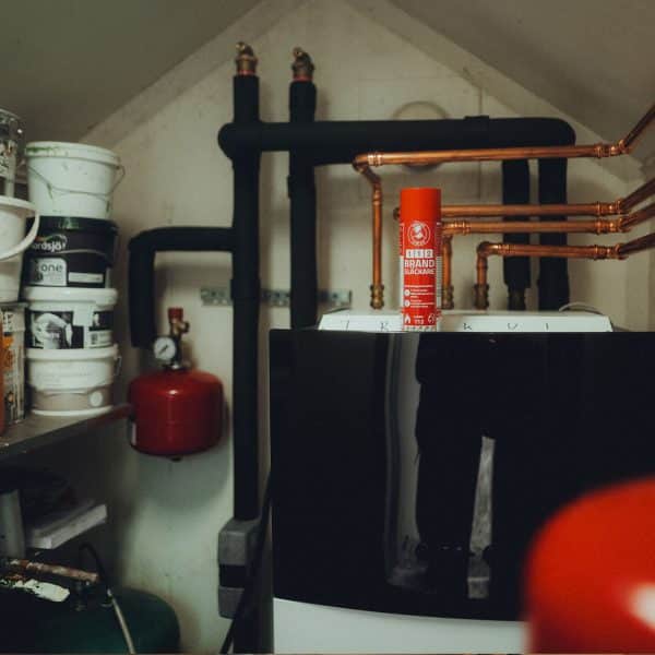 112 brandsläckare pannrum teknikrum